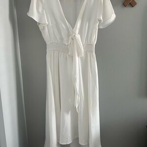 Amazon Women's White Midi Dress